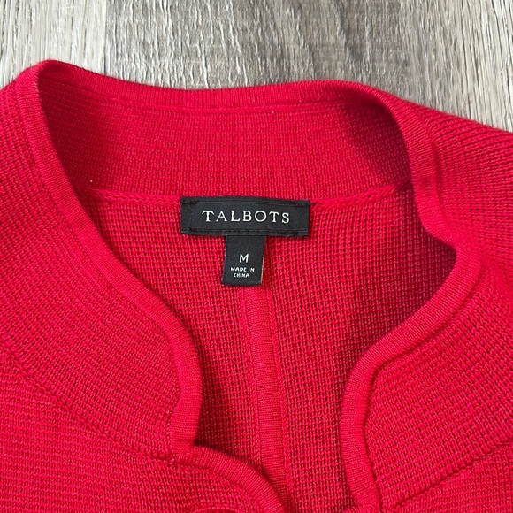 Talbots Red Blazer with Classic Style - Picture 2 of 3